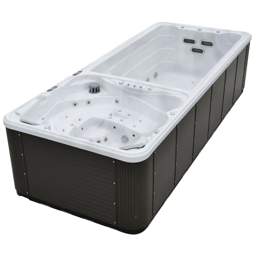 Acrylic 5.8m Dual Zone Swim SPA with Massage Tub